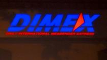 DIMEX г. Майкоп. Уличная световая вывеска из композитного материала с фрезеровкой и аппликацией